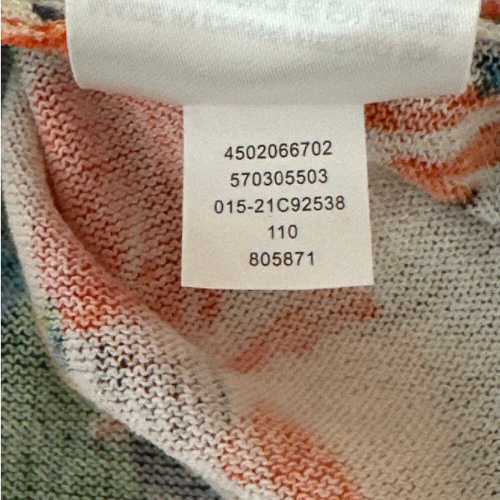 Chico’s The Everyday Cardigan Sweater Floral Print Sz 1 = M Long Sleeves Arsty - Picture 12 of 12